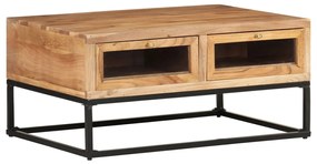 vidaXL Mesa de centro 90x60x40 cm madeira de acácia maciça