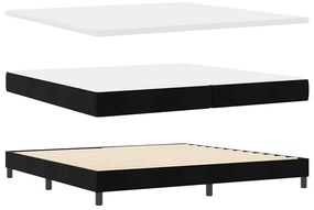 Cama Box Spring com Colchão vidaXL Preto 200x200 cm Veludo