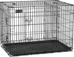 Gaiola para Cães 122 x 74,5 x 80,5 cm com 2 portas preto