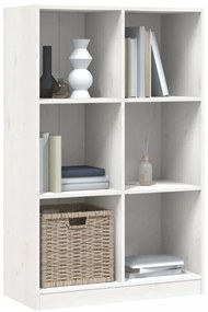 Estante 70x33x110 cm madeira de pinho maciça branco