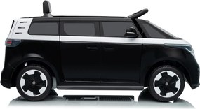 Carro elétrico para Crianças 12V Volkswagen ID BUZZ, Rodas Espuma EVA, assento couro ecológico Preta