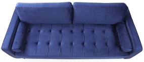 Sofá de 3 Lugares Rome – Azul Marinho – 215 x 90 x 70 cm
