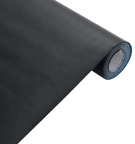 Autocolantes para móveis 90x500 cm PVC preto mate