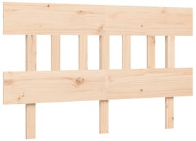 Cama sem colchão 140x200 cm madeira de pinho maciça