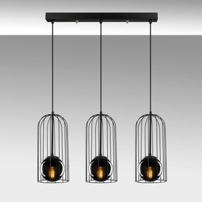 Candeeiro Suspenso Tweety – Preto – 67 x 15 cm