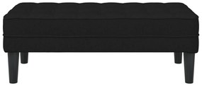 Banco vidaXL Preto 113x57x39 cm Tecido