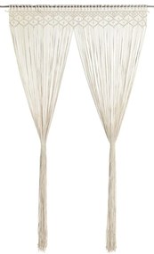 Cortina em macramé 140x240 cm algodão
