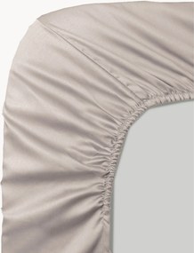 Lençol em cetim de algodão com elástico boxspring Ava