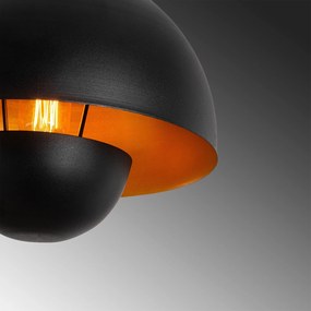 Candeeiro Suspenso Yanıgara – Preto – 30 x 30 cm