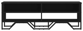Móvel de TV 122x34x41 cm derivados de madeira preto