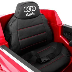 Carro elétrico para Crianças 12V Audi Q7 2 4G New Rodas de EVA, Banco de couro Vermelho Pintado