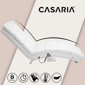 Poltrona Relax London com função de massagem e aquecimento Branca