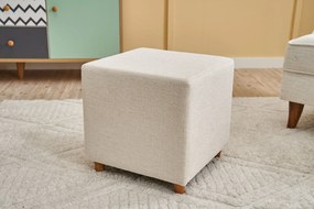 Pouffe Ranma Gabbana – Cream – 40 cm x 40 cm x 40 cm