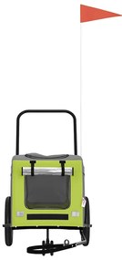 Trajeto para Bicicleta de Animais , Verde e Cinza, feito de Tecido Oxf