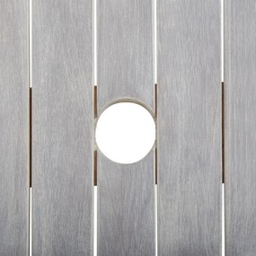 5 pcs conjunto de jantar para exterior acácia maciça cinzento