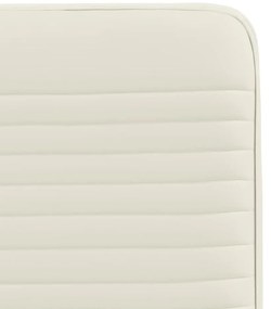 Cadeiras de jantar 2 pcs veludo cor creme