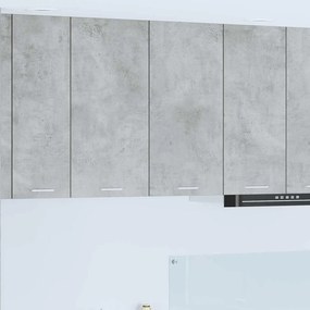 vidaXL Armário suspenso com porta Riga Cinzento 80 x 31 x 80 cm