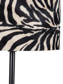 Candeeiro de pé moderno preto abajur zebra de 40 cm - SIMPLO Moderno