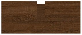 Armário casa banho 80x33x60 cm deriv.madeira carvalho castanho