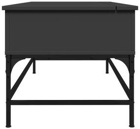 Mesa de centro 100x50x45 cm derivados de madeira/metal preto