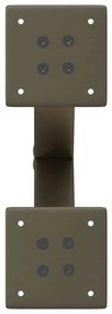 Pés para mesa de centro em formato de X, 2 peças, aço natural, 30x(30-