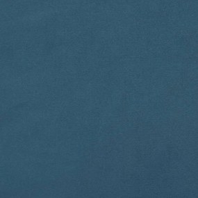Estrutura de cama sem colchão 90x190 cm veludo azul-escuro