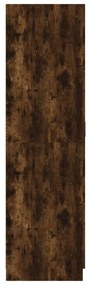Roupeiro 80x52x180 cm derivados de madeira carvalho fumado