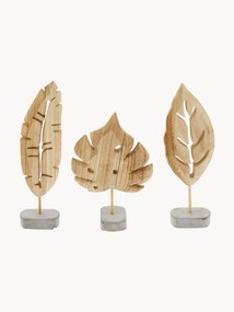 Objetos decorativos Blatt, conjunto de 3