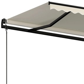 Toldo retrátil automático 600x350 cm creme