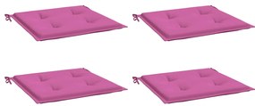 Almofadões p/ cadeira 4pcs 40x40x4 cm tecido rosa