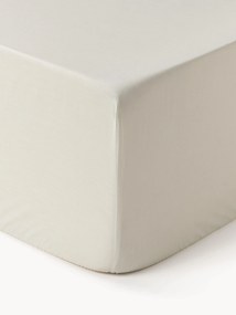 Lençol elástico em percal de algodão para boxspring Elsie