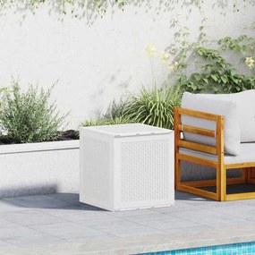vidaXL Baú de Armazenamento Exterior Branco 55x53x57 cm PP