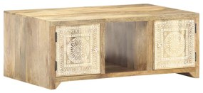 Mesa de centro 90x50x35 cm madeira de mangueira maciça