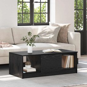 vidaXL Mesa de centro Carvalho preto 100 x 50 x 36 cm