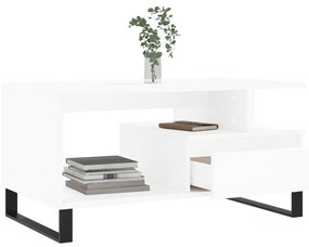 Mesa de centro 90x49x45 cm derivados de madeira branco
