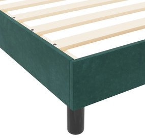 Cama vidaXL Verde Escuro 120x200 cm Veludo