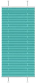 vidaXL Plissado Cego Gasolina verde 55x150 cm Largura Tecido 54,4 cm