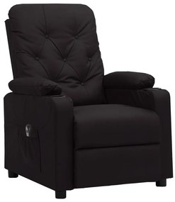 Poltrona reclinável elétrica couro artificial preto
