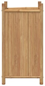 Vaso/floreira de jardim 40x40x80 cm bambu