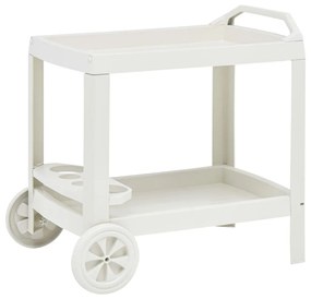 vidaXL Carrinho p/ bebidas 69x53x72 cm plástico branco