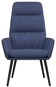 Cadeira de descanso tecido azul