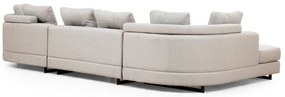 Sofá de Canto Padova Corner – Cinzento Claro – 140 cm x 385 cm x 200 c