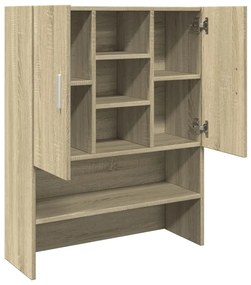 Armário sanita/máquina de lavar 70,5x24x90 cm carvalho sonoma