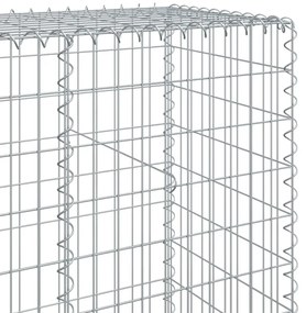 Cesto gabião com cobertura 1200x50x200 cm ferro galvanizado