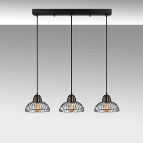Candeeiro de Teto Dopo – Preto Antique – 70 x 20 x 114 cm
