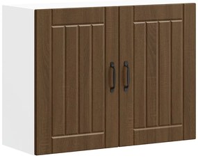 vidaXL Armário de parede da cozinha Lucca madeira carvalho castanho