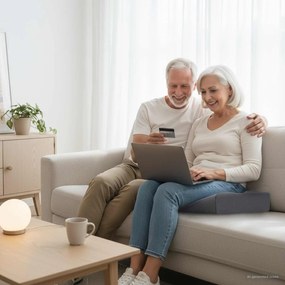 vidaXL Almofada assento Cinzeto 40 x 40 x 10 cm