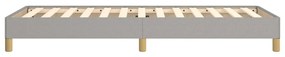 Estrutura de cama sem colchão 80x200 cm tecido cinzento-claro
