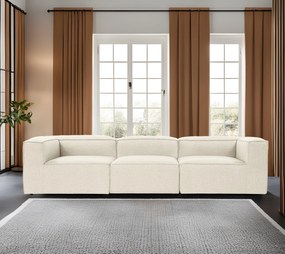 Sofá de 3 Lugares Fora – Ecru – 297x66x105 cm