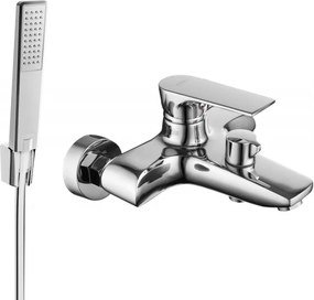 Mexen Axel Misturadora de banheira R72 com conjunto de duche, cromado - 7383R72-00